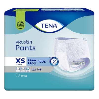 TENA Pants Plus XS Einweghosen blau (4 x 14 Stck.)