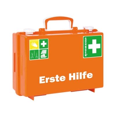 Erste-Hilfe Koffer SN-CD Norm mit Füllung Norm DIN 13157, orange