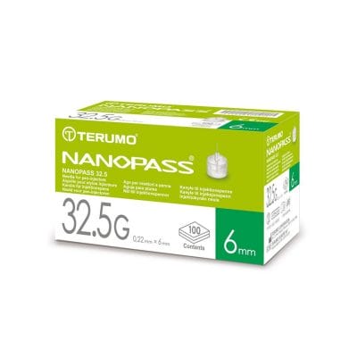 NANOPASS 32.5G Pen-Nadeln 0,22 x 6 mm (100 Stck.)