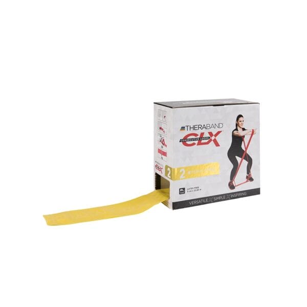 TheraBand CLX Band ca. 22 m leicht – gelb