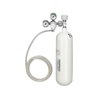 Sauerstoff-Gerät mit Sauerstoff-Flasche 2,0 Ltr. leer