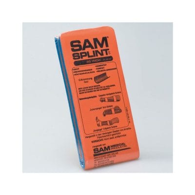 SAM-SPLINT Universalschiene, orange/blau, 11 x 91 cm, gefaltet