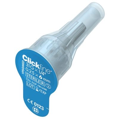 mylife Clickfine DiamondTip Pen-Nadeln 0,25 x 6 mm (100 Stck.)