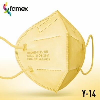 FFP2-Schutzmasken Gelb (10 Stk.) Famex