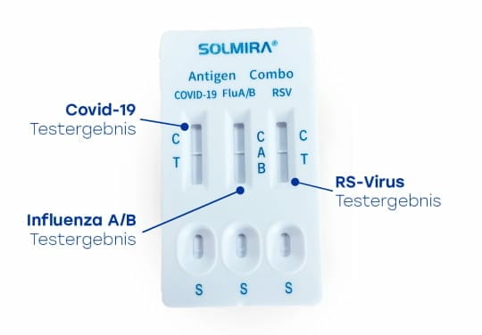 Solmira® Combotest 4 in 1 (RSV, Influenza AB, Covid-19)