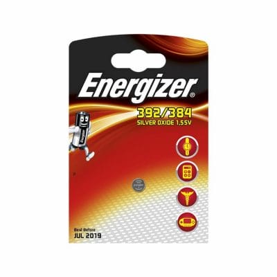 Energizer Uhren-Batterie 392/384 Typ SR41/SR736W, 1,55 V