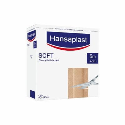 Hansaplast Soft Wundschnellverband hautfarben, 5 m x 4 cm