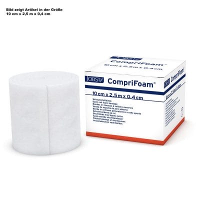 CompriFoam Schaumstoffbinde, 12 cm x 2,5 m x 0,4 cm