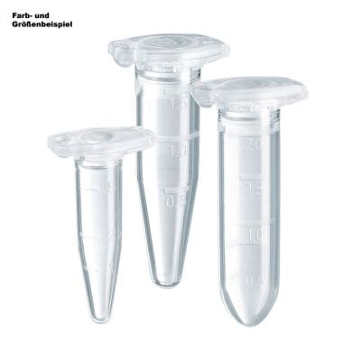 Safe-Lock Tubes PCR clean 0,5 ml farblos konisch mit Deckel (500 Stck.)