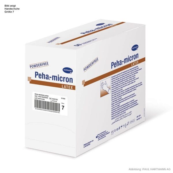 Peha-micron latex OP-Handschuhe powderfree, steril, Gr. 7,5 (50 Paar)