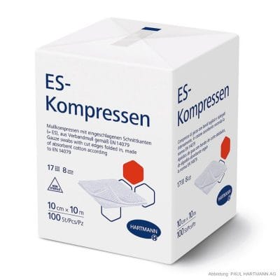 ES-Kompressen unsteril 8-fach 10 x 10 cm (100 Stck.)