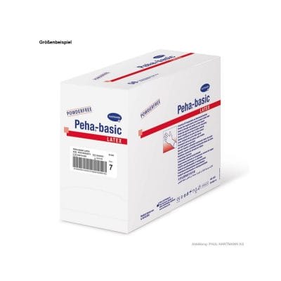 Peha-basic Latex OP-Handschuhe puderfrei, steril, Gr. 6 (50 Paar)