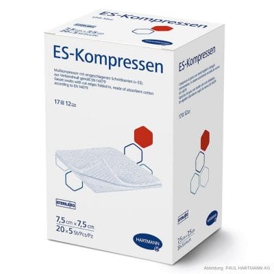 ES-Kompressen steril 12-fach 7,5 x 7,5 cm (20 x 5 Stck.)