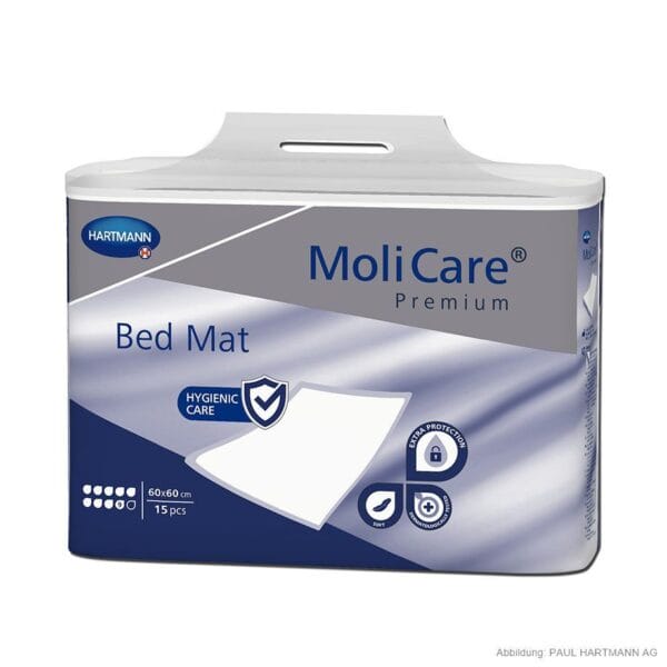 MoliCare Premium Bed Mat 9 Tropfen Krankenunterlagen 60 x 60 cm (15 Stck.)