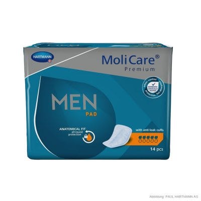 MoliCare Premium MEN PAD 5 Tropfen Inkontinenzeinlagen (14 Stck.)