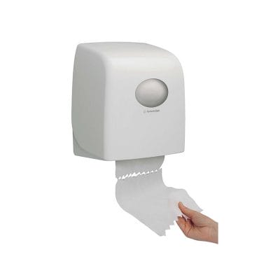 AQUARIUS Slimroll Rollenhandtuchspender, Kunststoff, weiß, 34,3 x 31,8 x 19 cm