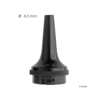 Dauer-Ohrtrichter schwarz, Ø 4,5 mm (3 Stck.)