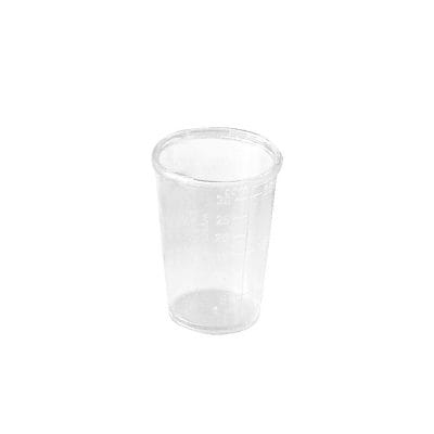 Einnehmeglas 30 ml glasklar