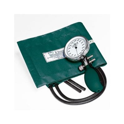 Prakticus II Blutdruckmessgerät Ø 68 mm 2-Schlauch, kpl. grün