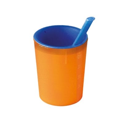 medizinische Trinkhilfe orange-blau 200 ml