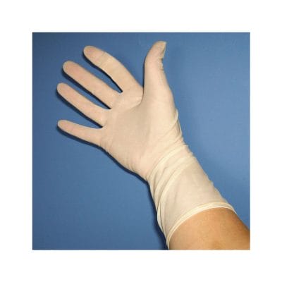 NOBAFEEL-sensitive OP-Handschuhe, Latex, steril, weiß, puderfrei, Gr. 7 (50 Paar)