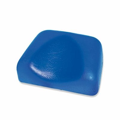 Kopflagerungspolster mit Kopfmulde, PVC blau, 19,5 x 14 x 5/2 cm