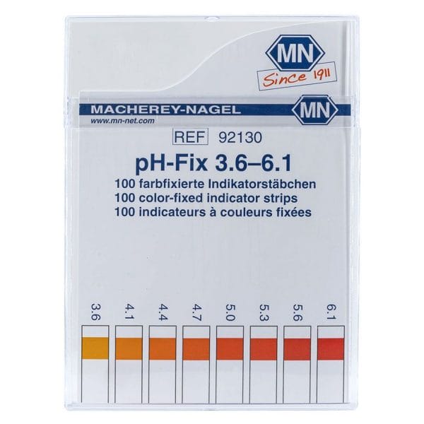 pH-Fix Indikatorstäbchen 3,6 – 6,1 (100 T.)