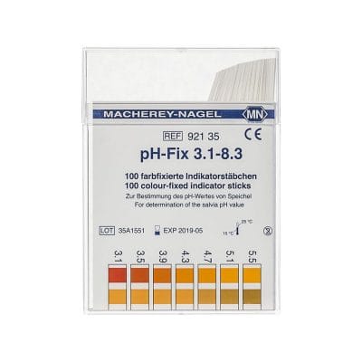 pH-Fix Indikatorstäbchen 3,1 – 8,3 (100 T.)