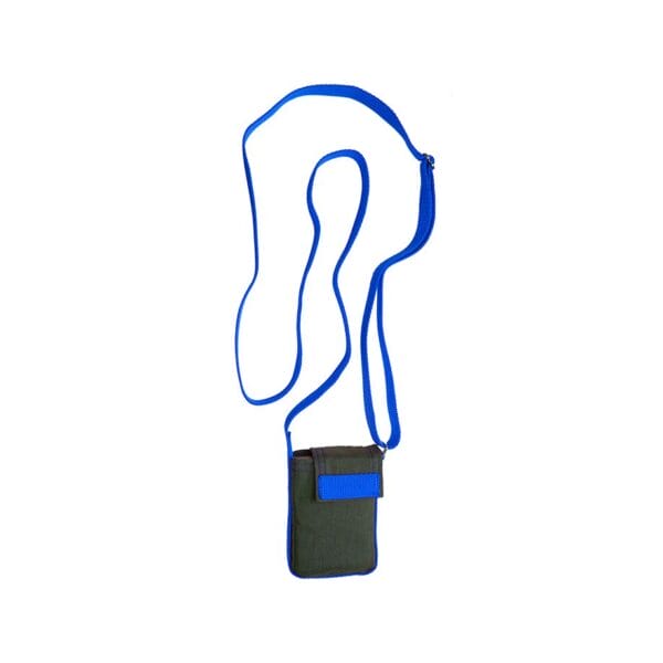 Tasche für Langzeitblutdruckmessgerät, schwarz/blau