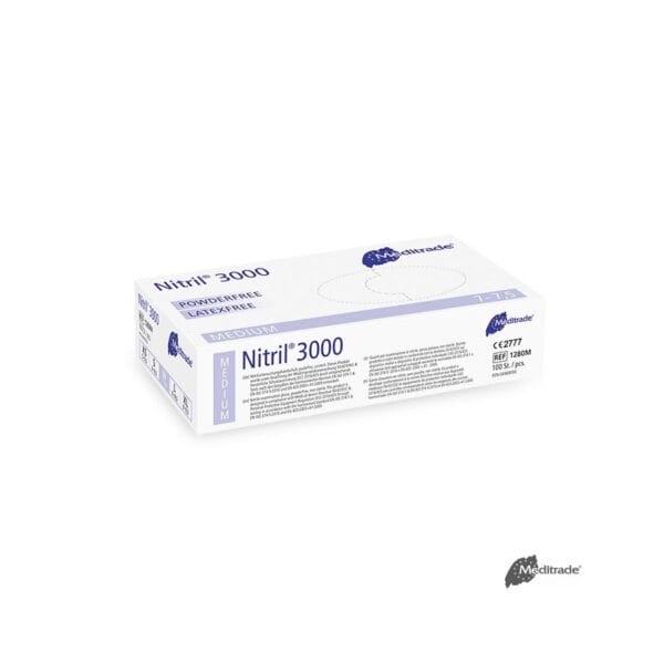 Nitril 3000 U.-Handschuhe, PF, latexfrei, unsteril, Gr. M (100 Stck.)