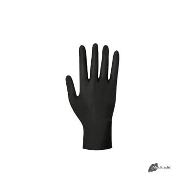 Nitril black U.-Handschuhe, PF, latexfrei, unsteril, Gr. S (100 Stck.)