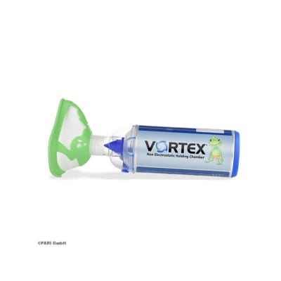 VORTEX Inhalierhilfe mit Kindermaske Frosch (grün)