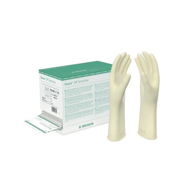 Vasco OP-Handschuhe Sensitiv PF, Naturlatex, steril Gr. 9