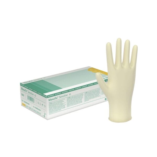 Manufix Sensitive U.-Handschuhe, PF Latex, mittel