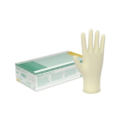 Manufix Sensitive U.-Handschuhe, PF, Latex, groß
