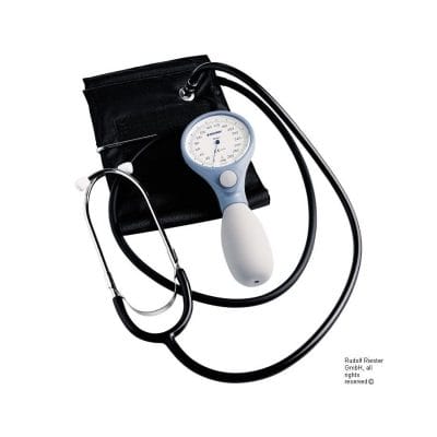 ri-san Blutdruckmessgerät Ø 64 mm blau mit Stethoskop, 1-Schlauch,