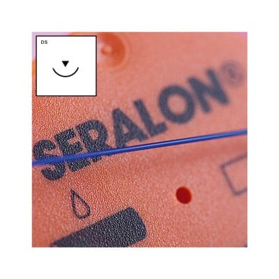 SERALON DS-18 3/0=2, blau, Nahtmaterial Fadenlänge 50 cm (24 Stck.)
