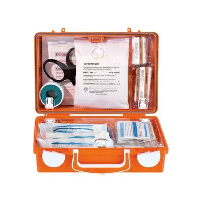 Erste-Hilfe Koffer QUICK-CD mit Füllung Standard DIN 13157, orange