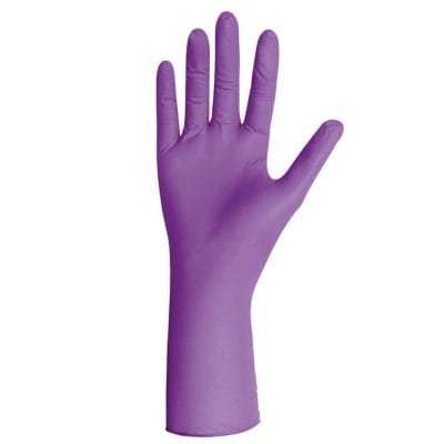 STRONGHOLD+ Nitril U.-Handschuhe Gr. M unsteril puderfrei lila extra lang (100)