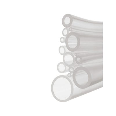 Silikonschlauch glatt / transparent I.D. 1,0 mm, A.D. 3 mm (25 mtr.)