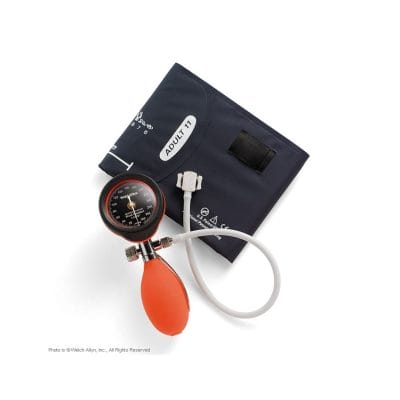 DuraShock Blutdruckmessgerät DS55 rot, Ø 50 mm, verchromt, 1-Schlauch,