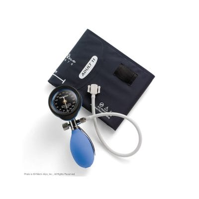 DuraShock Blutdruckmessgerät DS55 blau, Ø 50 mm, verchromt, 1-Schlauch,