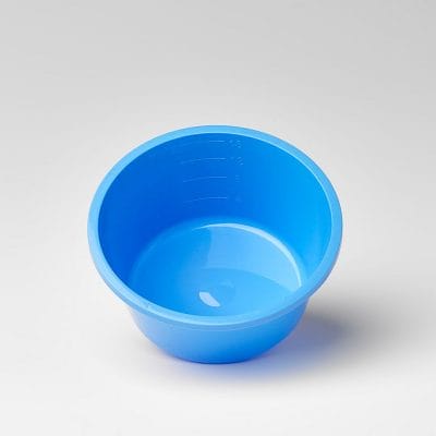 Einmal-Kunststoffschalen blau steril, 500 ml (40 Stück)