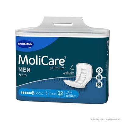 MoliCare Premium Form MEN 6 Tropfen Inkontinenzeinlagen (32 Stck.)