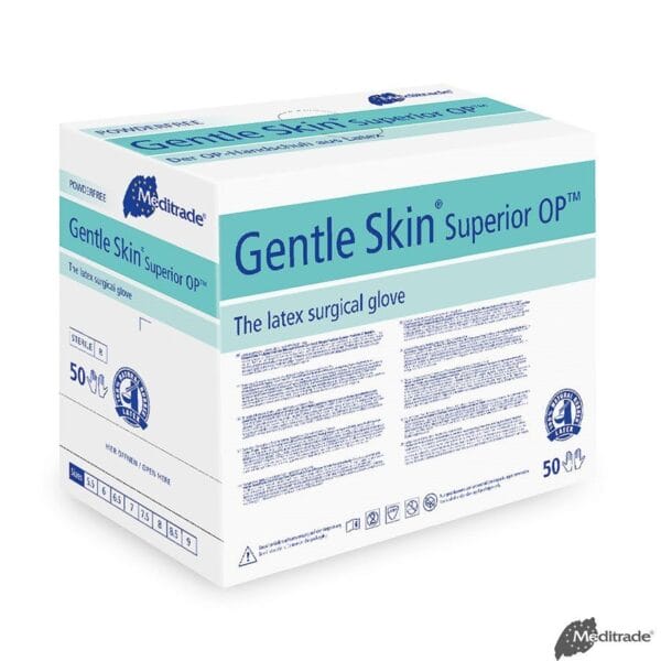Gentle Skin Superior OP-Handschuhe Latex, PF, steril, Gr. 5,5 (50 Paar)