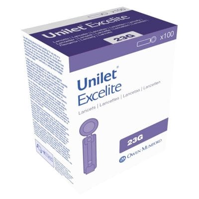 Unilet Excelite 23 G Einmal-Blutlanzetten (100 Stck.)