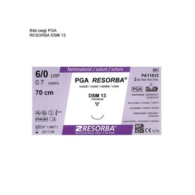PGA-RESORBA DSM 24 3/0=2 ungefärbt, Nahtmaterial Fadenlänge 70 cm (24 Stck.)