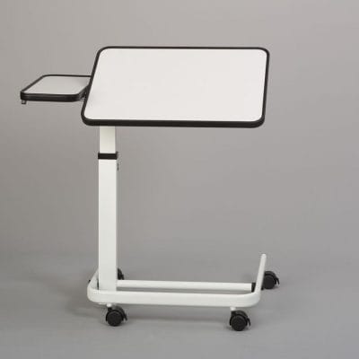 Beistell-Tisch Comfort, weiß, mit Seitenplatte