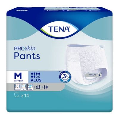 TENA Pants Plus M Einweghosen blau (4 x 14 Stck.)