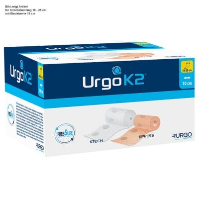 UrgoK2 zweilagiges Kompressionssystem Knöchelumfang 25-32cm, Bindenbreite 10cm